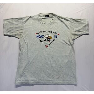 Vintage Screen Stars Best T Shirt Mens XL Gray BSA Order of the Arrow NOAC 92